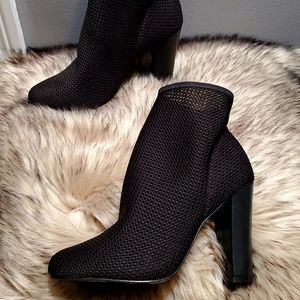 ALDO mesh black sock boots